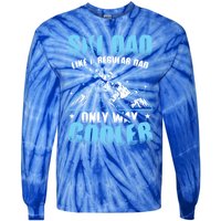 Skiis Downhill Skiier Costume Ski Dad Gift Tie-Dye Long Sleeve Shirt