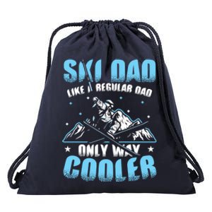 Skiis Downhill Skiier Costume Ski Dad Gift Drawstring Bag