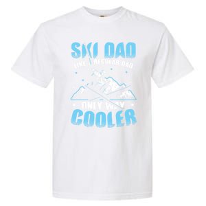 Skiis Downhill Skiier Costume Ski Dad Gift Garment-Dyed Heavyweight T-Shirt