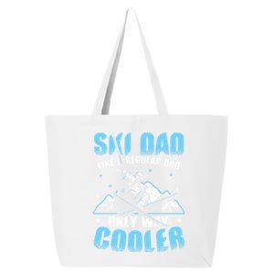 Skiis Downhill Skiier Costume Ski Dad Gift 25L Jumbo Tote