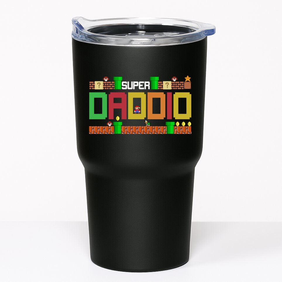 Super Dad Super Daddio Gift Cute Funny Daddy Gift Tumbler