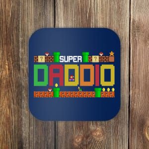 Super Dad Super Daddio Gift Cute Funny Daddy Gift Coaster