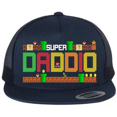 Super Dad Super Daddio Gift Cute Funny Daddy Gift Flatbill Hat