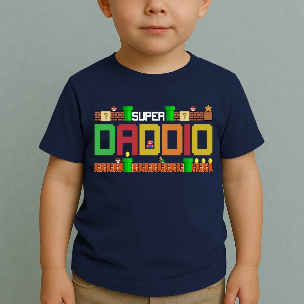 Super Dad Super Daddio Gift Cute Funny Daddy Gift Toddler T-Shirt