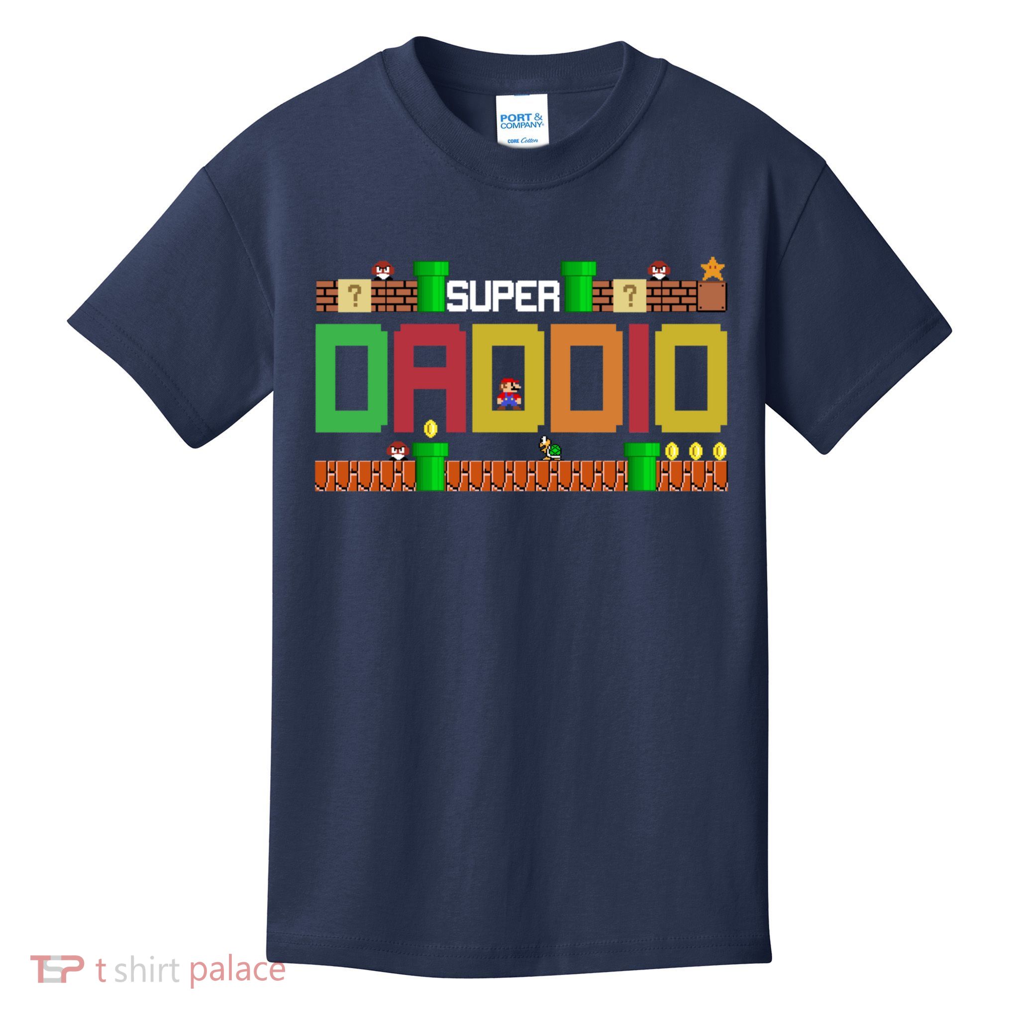 Super Dad Super Daddio Gift Cute Funny Daddy Gift Kids T-Shirt