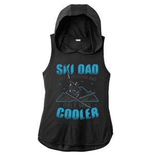 Skiis Downhill Skiier Costume Ski Dad Gift Ladies PosiCharge Tri-Blend Wicking Draft Hoodie Tank