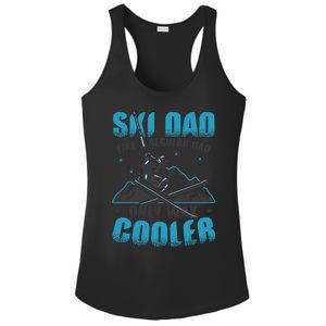 Skiis Downhill Skiier Costume Ski Dad Gift Ladies PosiCharge Competitor Racerback Tank