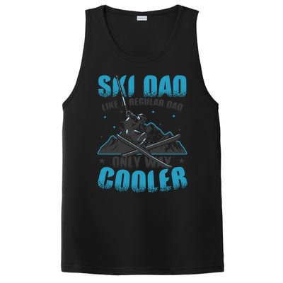 Skiis Downhill Skiier Costume Ski Dad Gift PosiCharge Competitor Tank