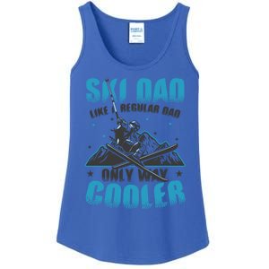 Skiis Downhill Skiier Costume Ski Dad Gift Ladies Essential Tank