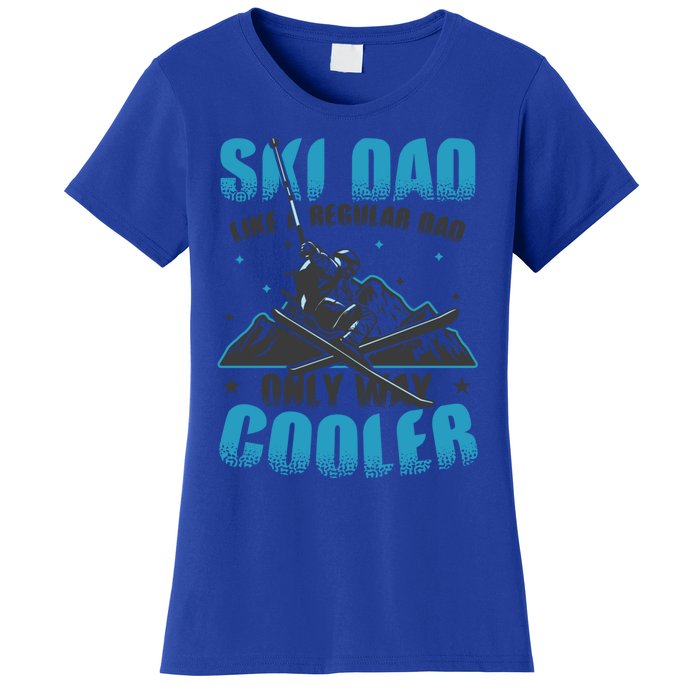 Skiis Downhill Skiier Costume Ski Dad Gift Women's T-Shirt