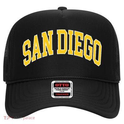 San Diego High Crown Mesh Back Trucker Hat