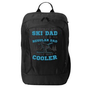 Skiis Downhill Skiier Costume Ski Dad Gift City Backpack