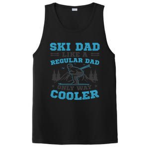 Skiis Downhill Skiier Costume Ski Dad Gift PosiCharge Competitor Tank