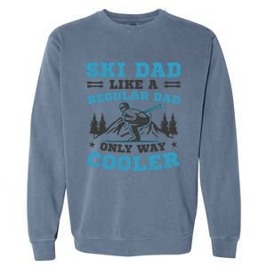 Skiis Downhill Skiier Costume Ski Dad Gift Garment-Dyed Sweatshirt