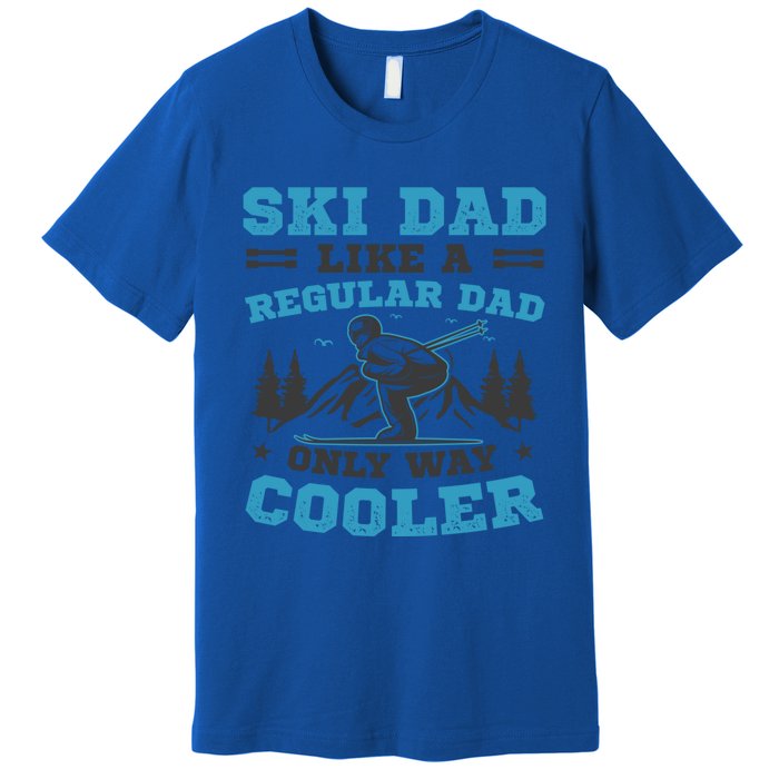 Skiis Downhill Skiier Costume Ski Dad Gift Premium T-Shirt