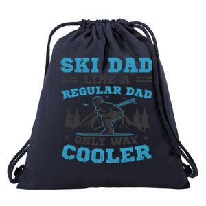 Skiis Downhill Skiier Costume Ski Dad Gift Drawstring Bag