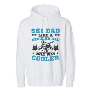 Skiis Downhill Skiier Costume Ski Dad Gift Garment-Dyed Fleece Hoodie