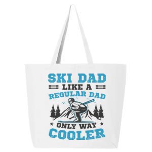 Skiis Downhill Skiier Costume Ski Dad Gift 25L Jumbo Tote