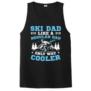 Skiis Downhill Skiier Costume Ski Dad Gift PosiCharge Competitor Tank