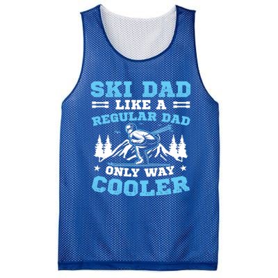 Skiis Downhill Skiier Costume Ski Dad Gift Mesh Reversible Basketball Jersey Tank