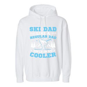 Skiis Downhill Skiier Costume Ski Dad Gift Garment-Dyed Fleece Hoodie