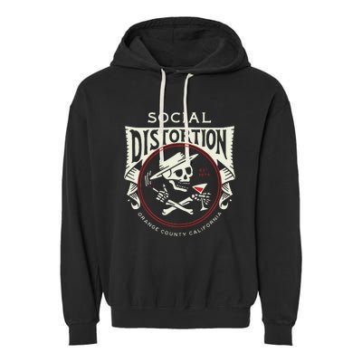 Social Distortion Skelly Circle Garment-Dyed Fleece Hoodie