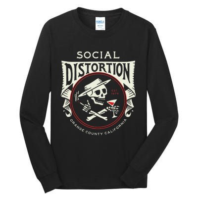 Social Distortion Skelly Circle Tall Long Sleeve T-Shirt