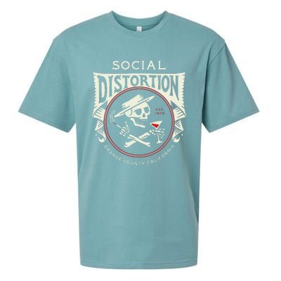 Social Distortion Skelly Circle Sueded Cloud Jersey T-Shirt