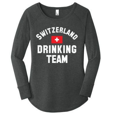 Switzerland Drinking Team For Switzerland Sports Fans Women's Perfect Tri Tunic Long Sleeve Shirt