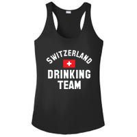 Switzerland Drinking Team For Switzerland Sports Fans Ladies PosiCharge Competitor Racerback Tank