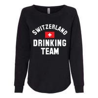 Switzerland Drinking Team For Switzerland Sports Fans Womens California Wash Sweatshirt