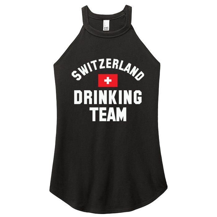 Switzerland Drinking Team For Switzerland Sports Fans Women's Perfect Tri Rocker Tank