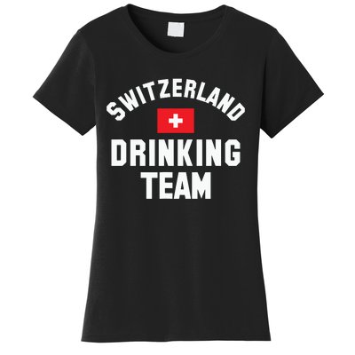 Switzerland Drinking Team For Switzerland Sports Fans Women's T-Shirt