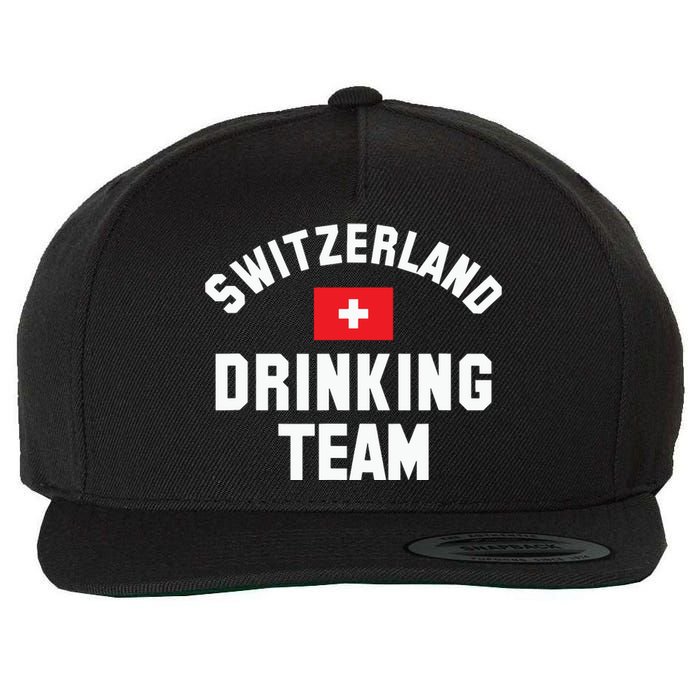 Switzerland Drinking Team For Switzerland Sports Fans Wool Snapback Cap