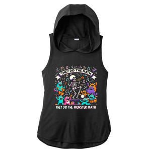 Skeleton Dancing They Did The Math They Did The Monster Math Ladies PosiCharge Tri-Blend Wicking Draft Hoodie Tank