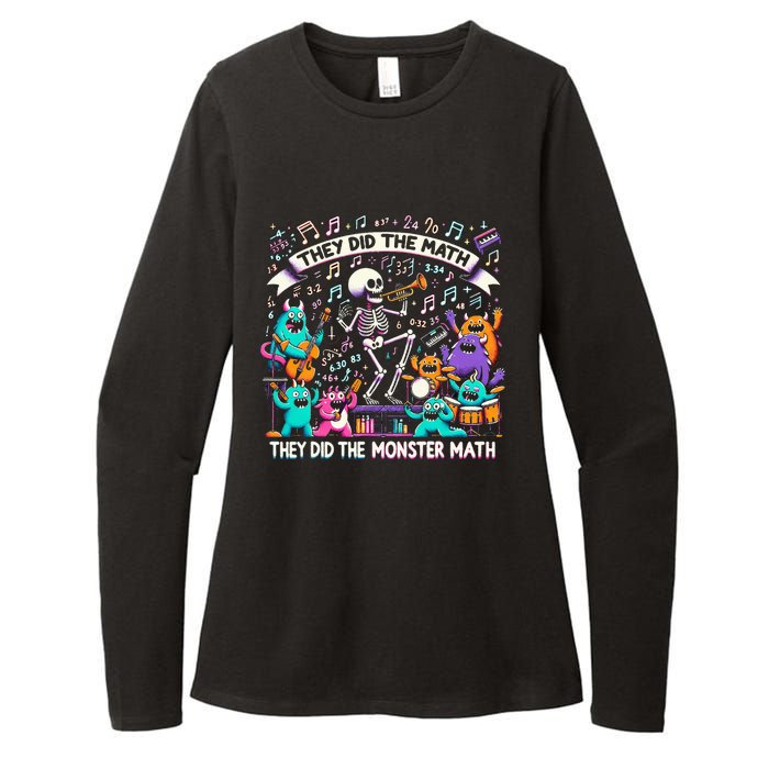 Skeleton Dancing They Did The Math They Did The Monster Math Womens CVC Long Sleeve Shirt