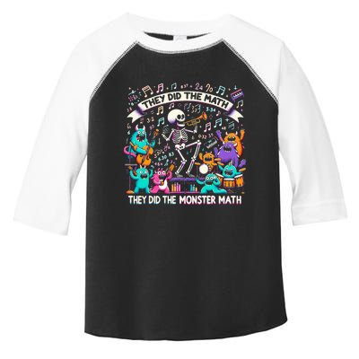 Skeleton Dancing They Did The Math They Did The Monster Math Toddler Fine Jersey T-Shirt