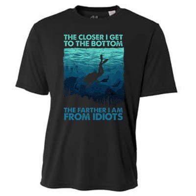 Scuba Diving Themed Art Scuba Diving Cooling Performance Crew T-Shirt