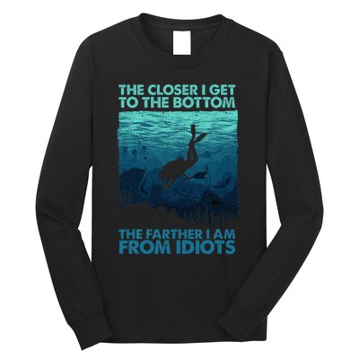 Scuba Diving Themed Art Scuba Diving Long Sleeve Shirt