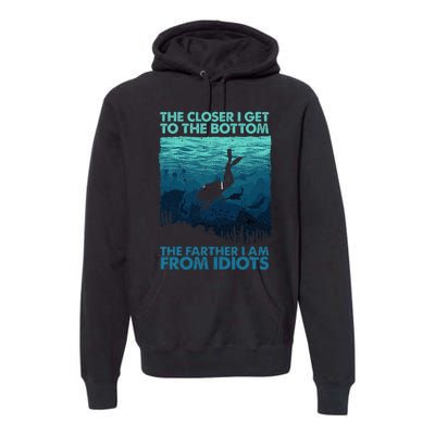 Scuba Diving Themed Art Scuba Diving Premium Hoodie