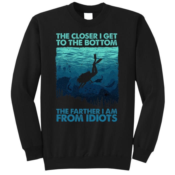 Scuba Diving Themed Art Scuba Diving Tall Sweatshirt