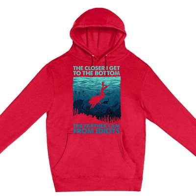 Scuba Diving Themed Art Scuba Diving Premium Pullover Hoodie