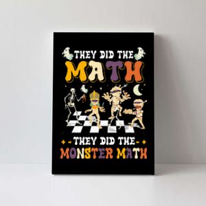 Skeleton Dancing They Did The Math They Did The Monster Math Canvas