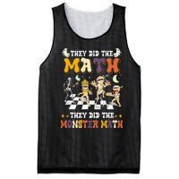 Skeleton Dancing They Did The Math They Did The Monster Math Mesh Reversible Basketball Jersey Tank