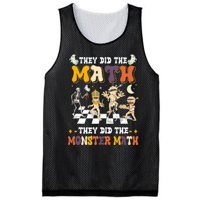 Skeleton Dancing They Did The Math They Did The Monster Math Mesh Reversible Basketball Jersey Tank