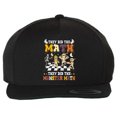Skeleton Dancing They Did The Math They Did The Monster Math Wool Snapback Cap
