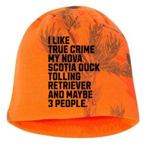 Scotia Duck Tolling Retriever Dog Owner Funny Truecrime Kati - Camo Knit Beanie