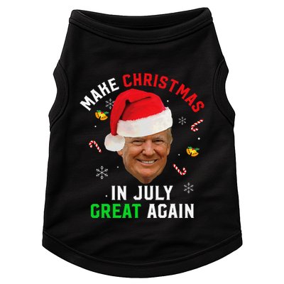 Santa Donald Trump Make Christmas In July Great Again Funny Doggie Tank