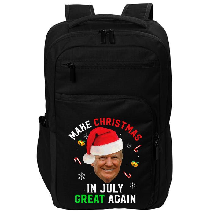 Santa Donald Trump Make Christmas In July Great Again Funny Impact Tech Backpack