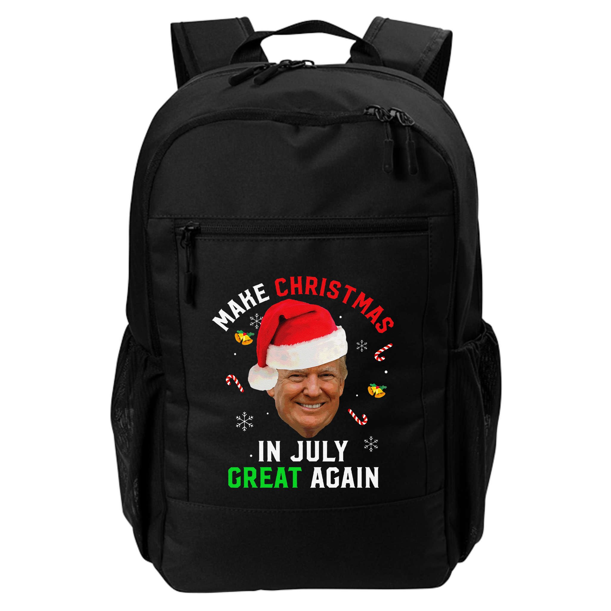 Santa Donald Trump Make Christmas In July Great Again Funny Backpack